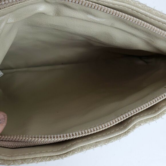 Vintage Hong Kong Womens Crossbody Tan Metal Chain Hippie Go Go Handbag Purse - Picture 6 of 6